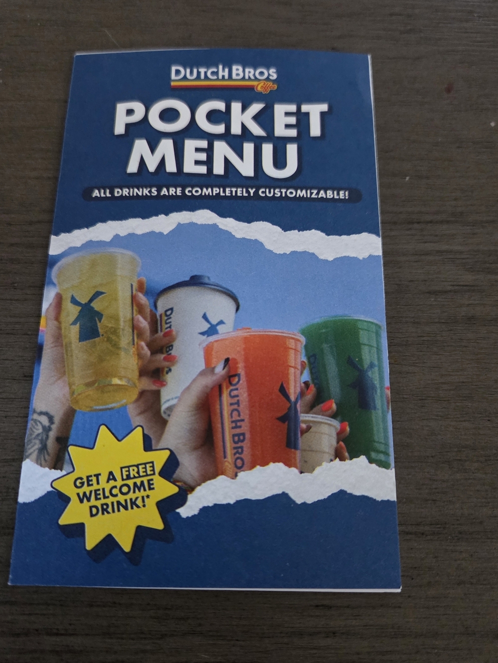 Dutch Bros Pocket Menu - Of Popular Drinks
